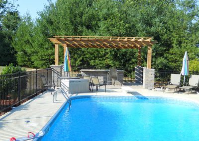 First Class Job, it was great how they made the extention look like it was built with the pool. Dr. Bo Westmorland